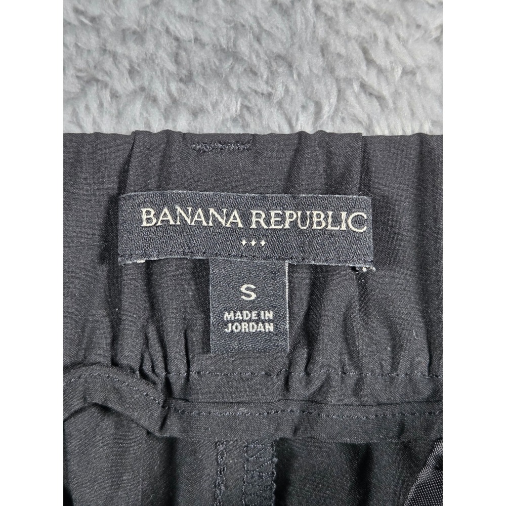 Banana Republic Cargo Jogger Pants S Black Womens Elastic Waist Stretch Utility - Picture 4 of 9
